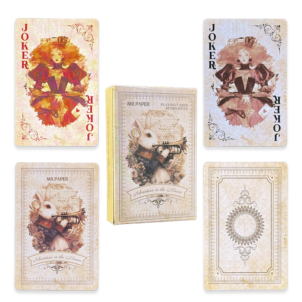 Vintage Collectible Playing Cards - 55 قطعة من بطاقات لعب أليس
