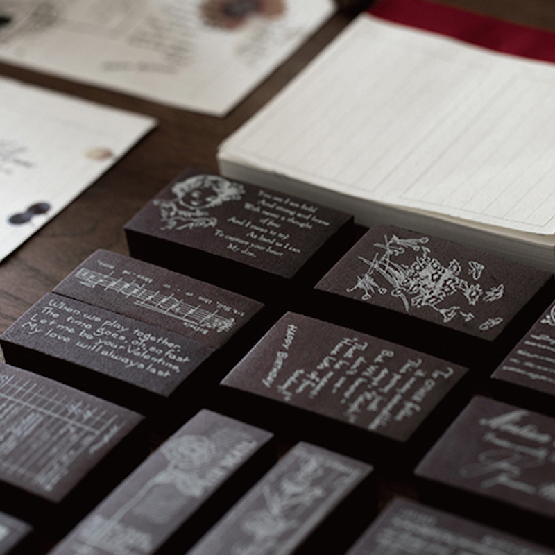 Vintage Collectible Stamps - مجموعة طوابع إسفنجية للبريد ملاحظة فاتورة