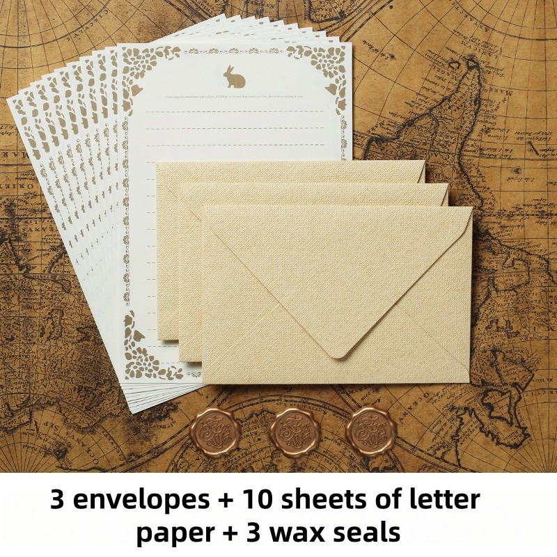 Vintage Collectible Stamps - مجموعة دعوات زفاف فاخرة من 16