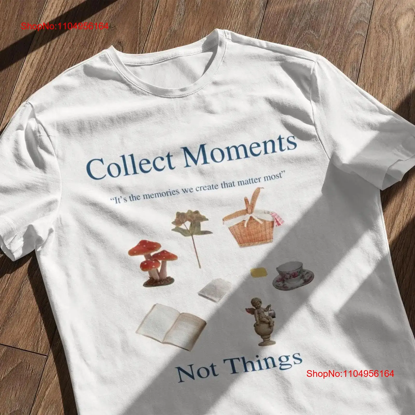 Collectible Vintage T Shirts - قميص جماليات Cottagecore Collect Moments T