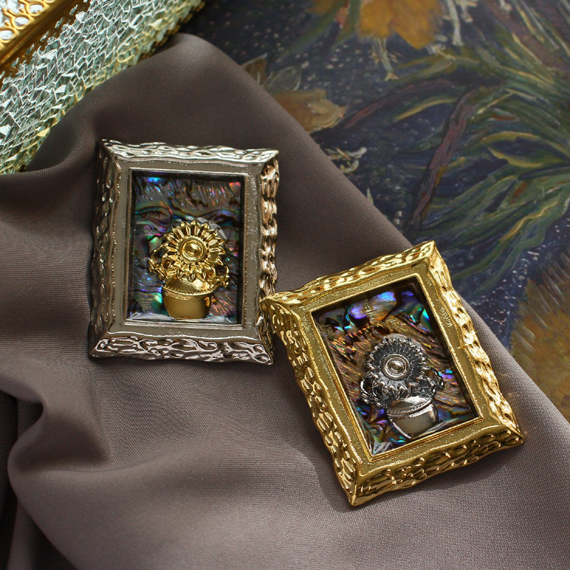 Vintage Collectible Pins - Muylinda-دبابيس على شكل عباد الشمس ،