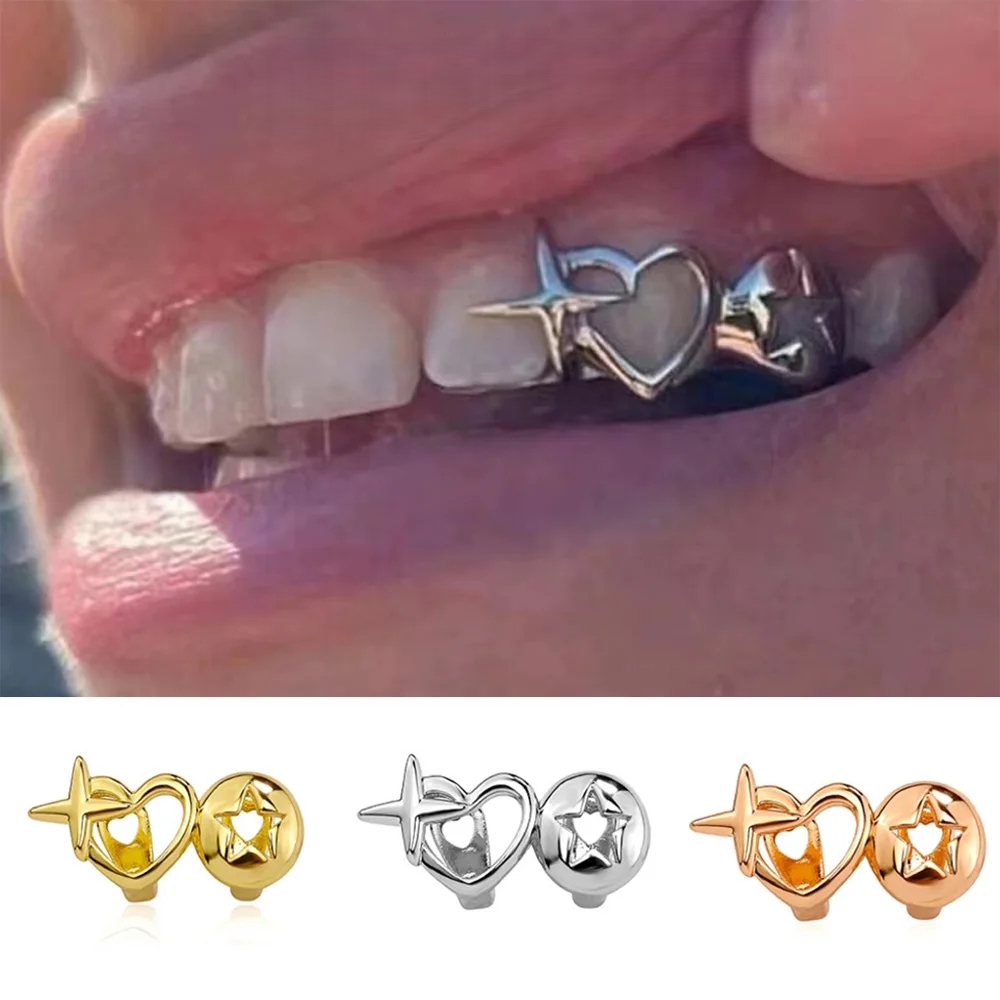 Vintage Jewelry Collection - فاسق الهيب هوب الجوف القلب الأسنان