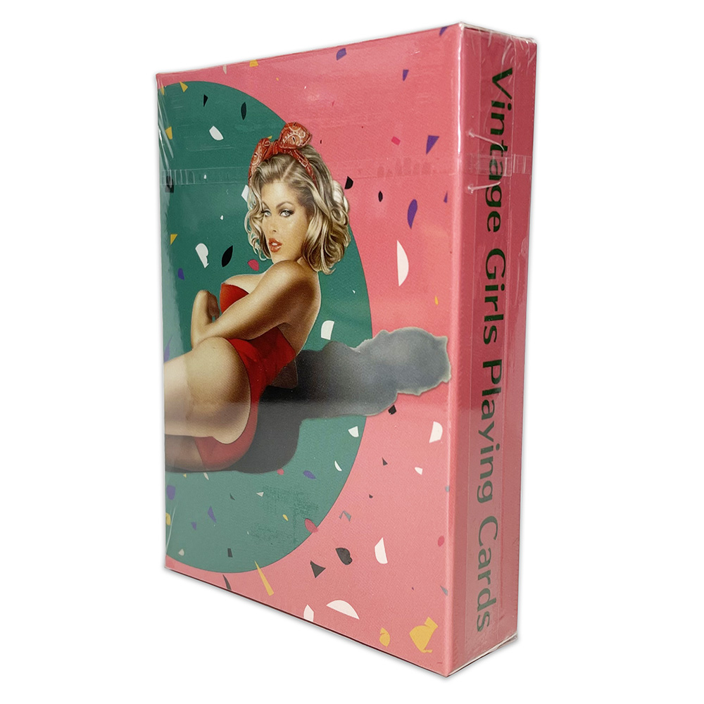 Vintage Collectible Playing Cards - الأمريكية الرجعية مثير سيدة جميلة بيكيني