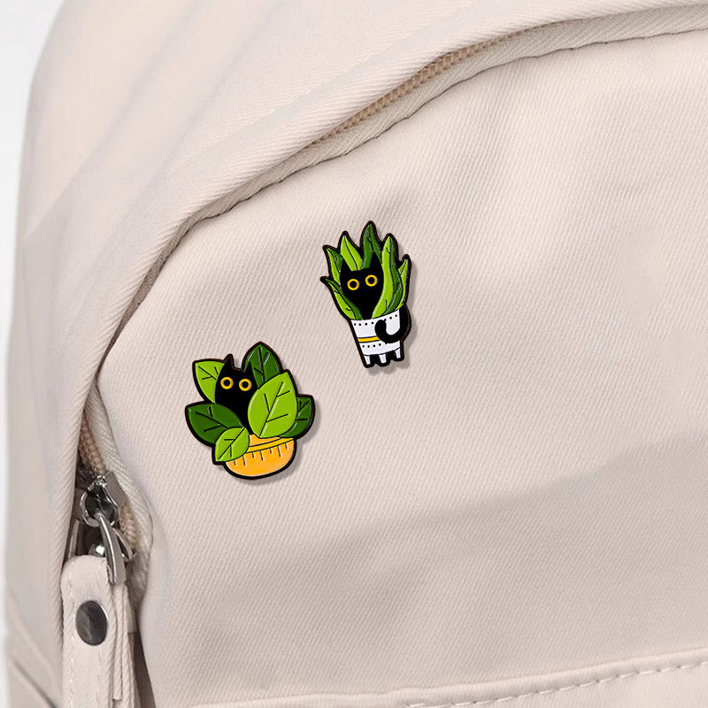 لطيف القط الأسود جمع مصنع القه - مراجعة Vintage Collectible Pins وسعره