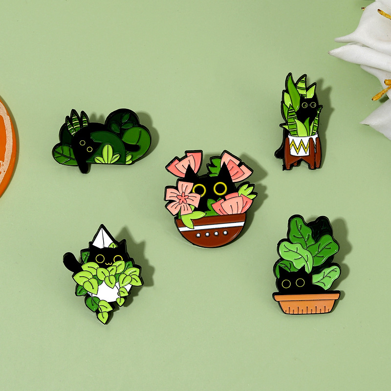 لطيف القط الأسود جمع مصنع القه - مراجعة Vintage Collectible Pins وسعره
