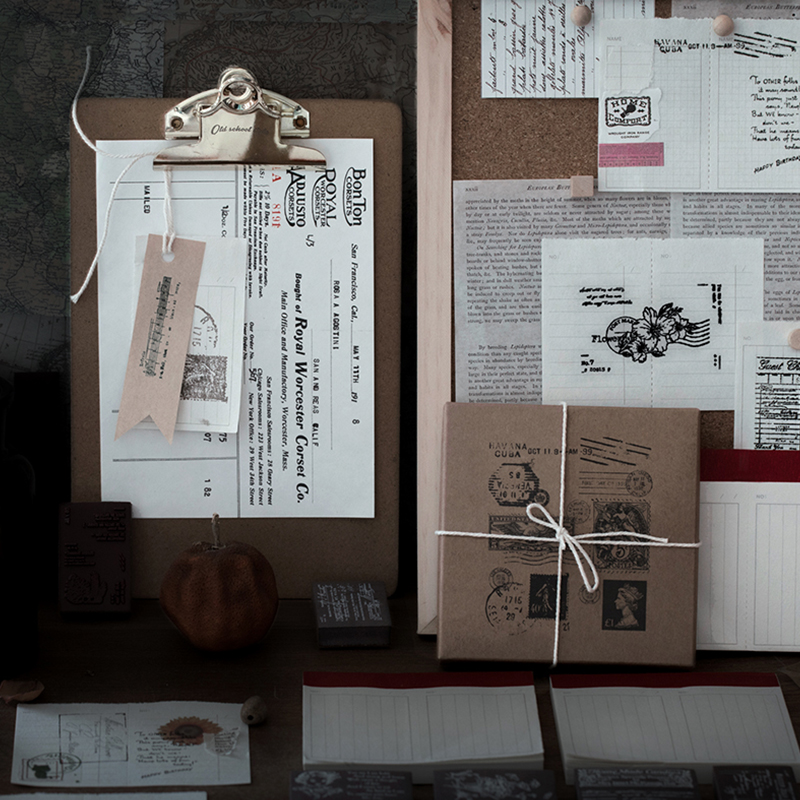 مجموعة طوابع إسفنجية للبريد مل - مراجعة Vintage Collectible Stamps وسعره