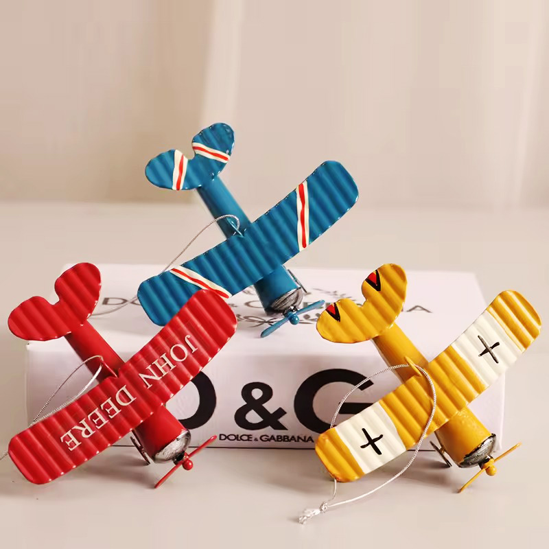 نموذج طائرة معدني عتيق، زينة ط - مراجعة Vintage Collectible Christmas Ornaments وسعره