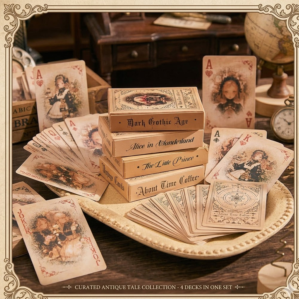 أوراق لعب فتاة القصص الخيالية  - مراجعة Vintage Collectible Playing Cards وسعره