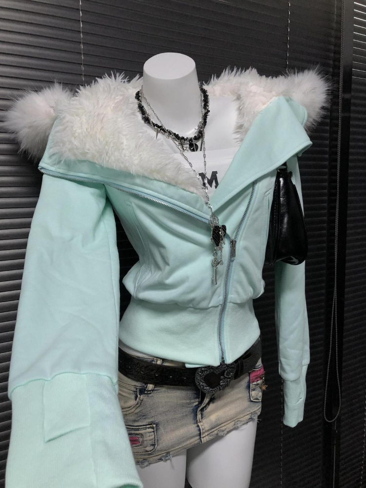 الجمالية خمر معطف مقنع ضئيلة ا - مراجعة Vintage Zip Hoodie وسعره