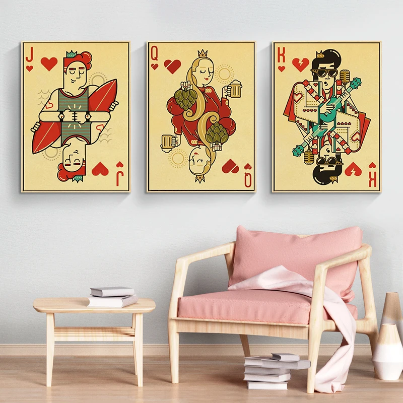 ملصق قماشي عتيق بتصميم مجموعة  - مراجعة Vintage Collectible Playing Cards وسعره