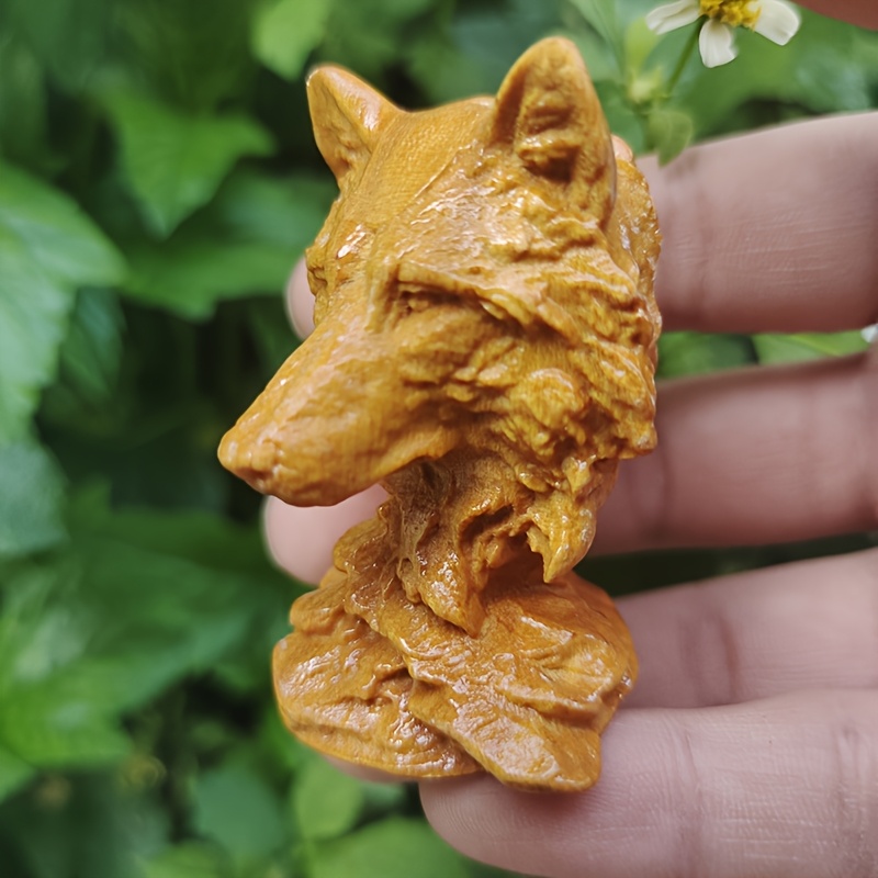 تمثال رأس ذئب خشبي عتيق، زينة  - مراجعة Vintage Collectible Christmas Ornaments وسعره