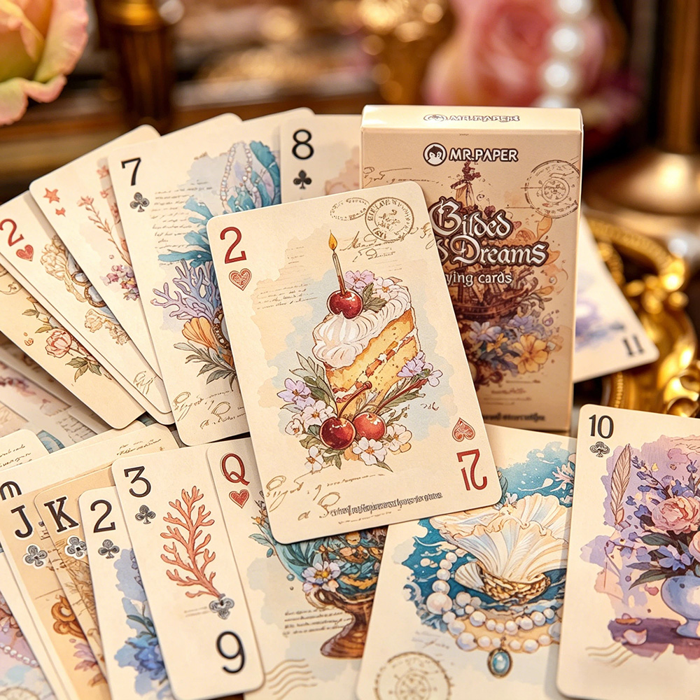 55 قطعة من أوراق اللعب ذات الت - مراجعة Vintage Collectible Playing Cards وسعره