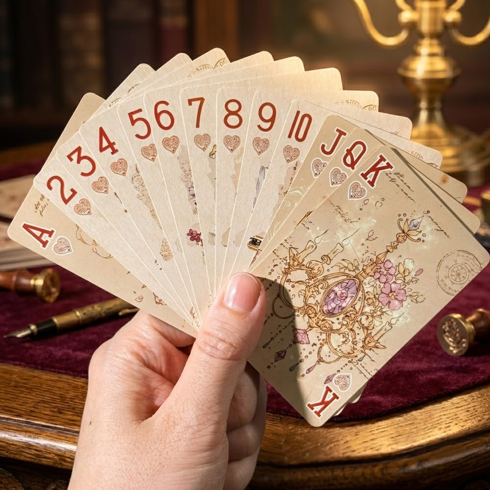 55 قطعة من أوراق اللعب ذات الت - مراجعة Vintage Collectible Playing Cards وسعره