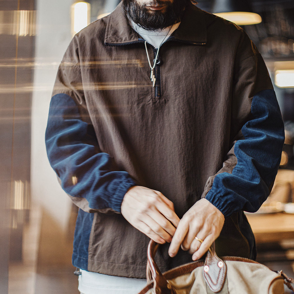 Maden خمر سروال قصير اللون كتل - مراجعة Vintage Zip Hoodie وسعره