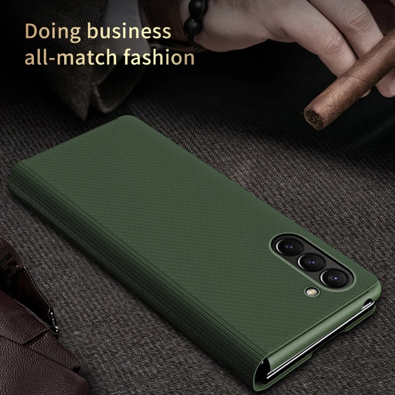 حافظة هاتف جلدية مغناطيسية بسي - مراجعة Camera Leather Case وسعره
