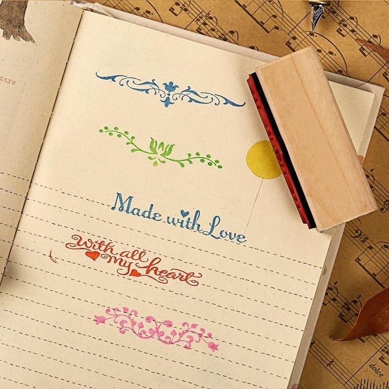 خمر قطاع خشبي المطاط ختم الاطف - مراجعة Vintage Collectible Stamps وسعره