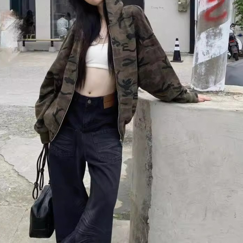 سترة كلاسيكية بغطاء للرأس مموه - مراجعة Vintage Zip Hoodie وسعره
