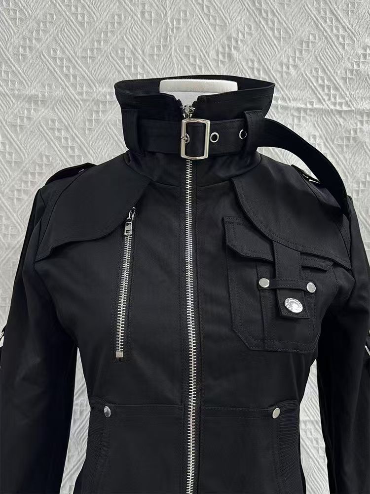 سترة نسائية سوداء ضيقة بسحاب م - مراجعة Vintage Zip Hoodie وسعره