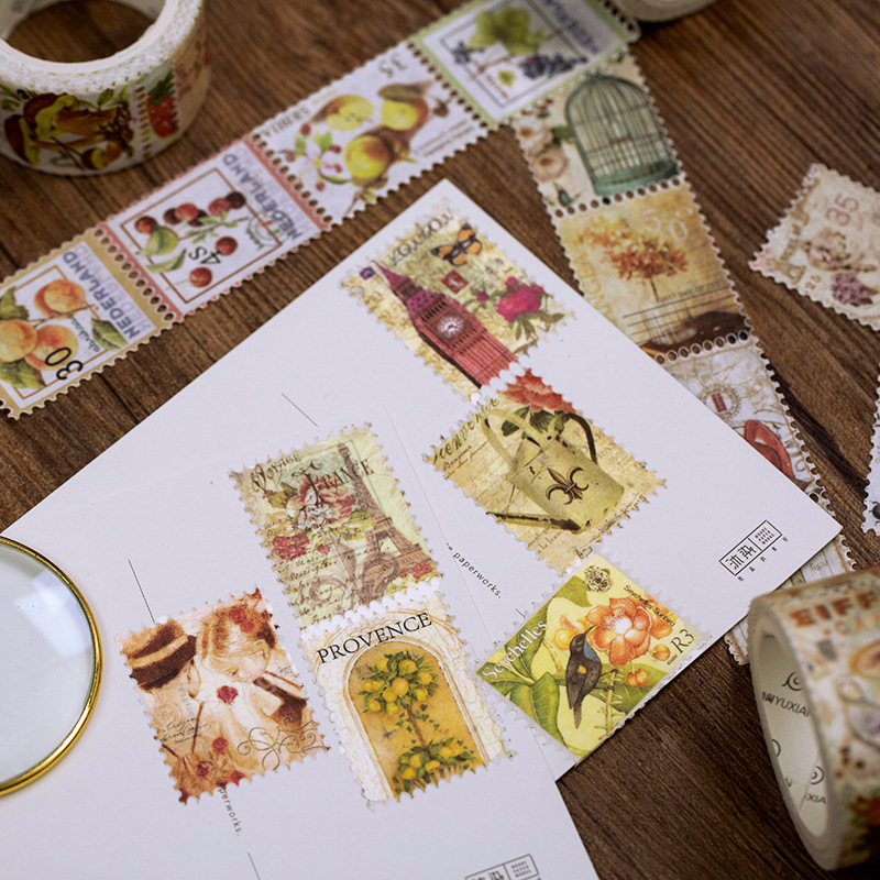 أشرطة لاصقة زخرفية عتيقة ، أشر - مراجعة Vintage Collectible Stamps وسعره