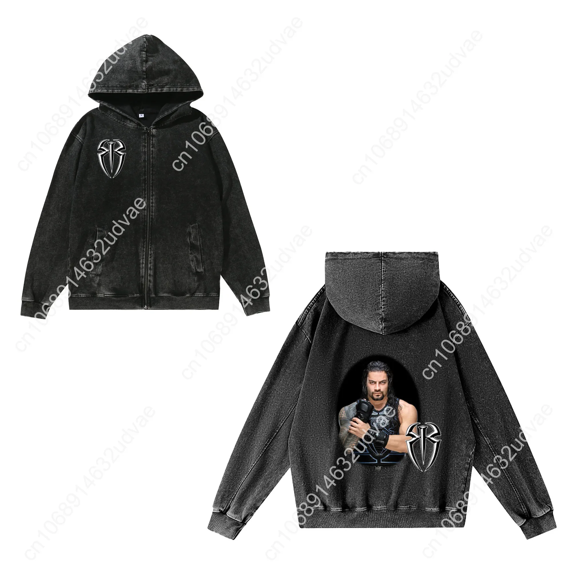 سترة رومان رينز بسحاب للرجال و - مراجعة Vintage Zip Hoodie وسعره