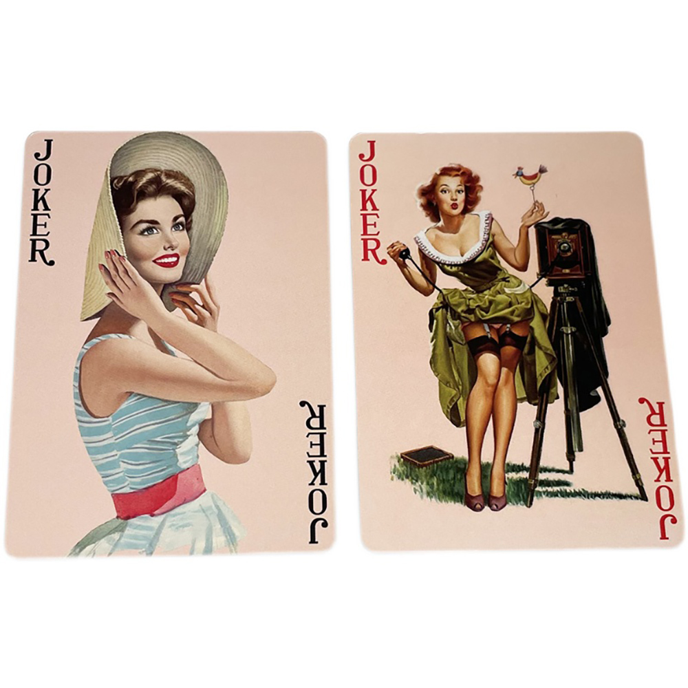 الأمريكية الرجعية مثير سيدة جم - مراجعة Vintage Collectible Playing Cards وسعره